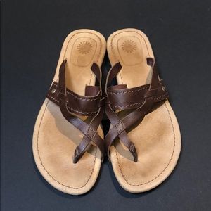 Brown UGG Flip Flops